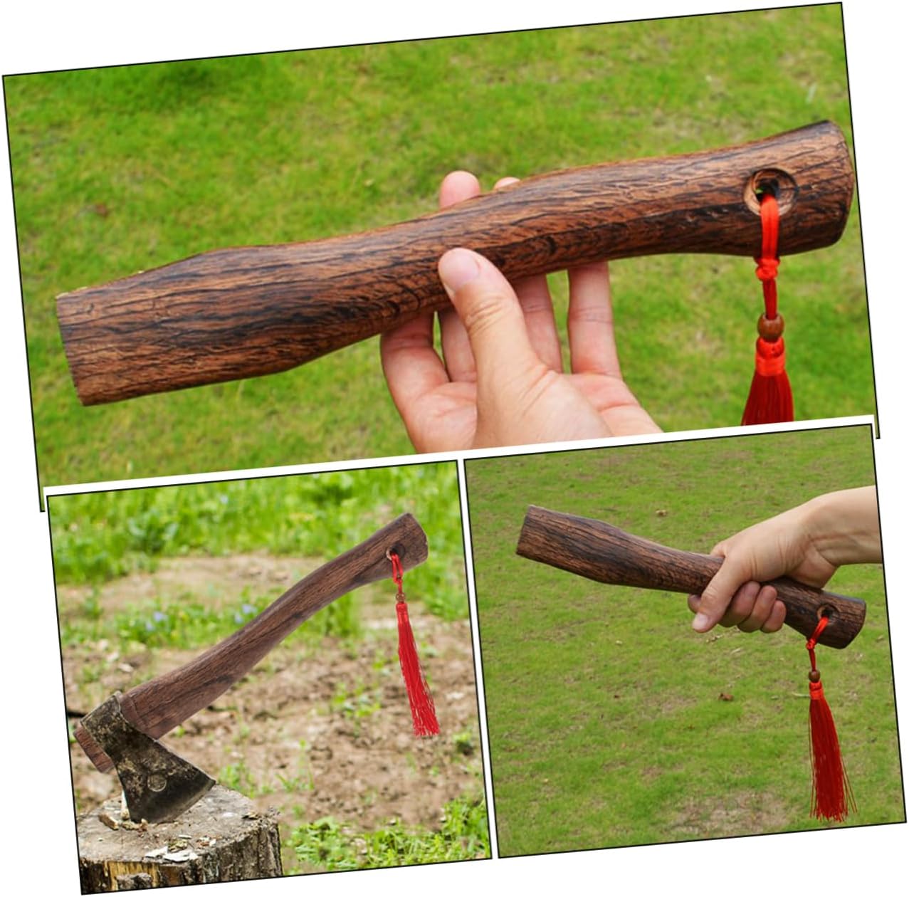 Gadpiparty Wooden Axe Handle Replacement for Hatchets Ergonomic Design Durable Craftsmanship Easy Installation for Woodworking Camping and Outdoor Activities