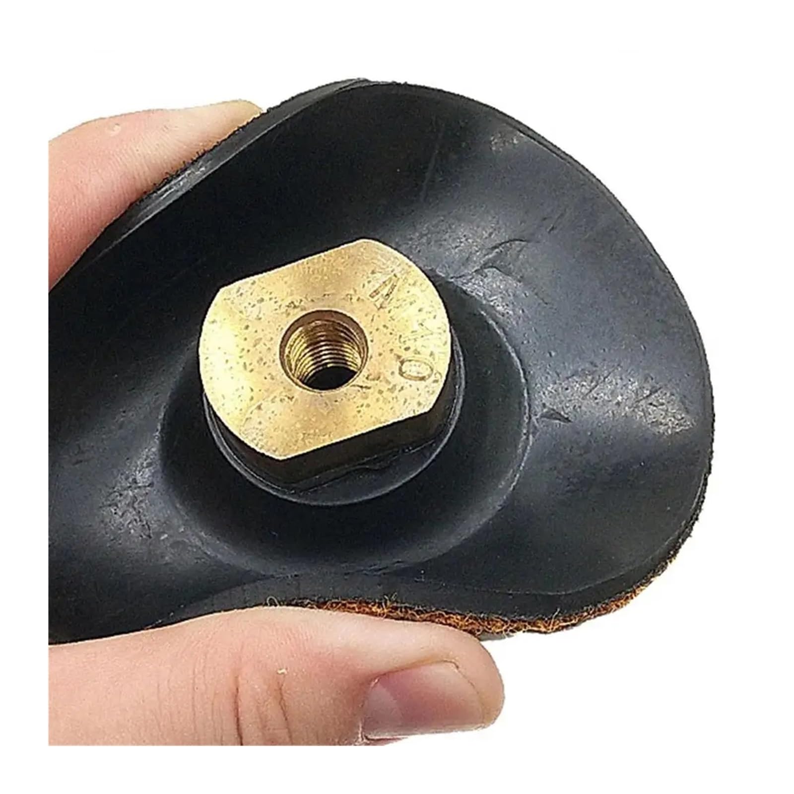 Mola lucidante per smerigliatrice da banco, 1 tampone di supporto in gomma da 3 pollici/4 pollici M10 M14 for disco lucidatura con filettatura for smerigliatrice angolare(4 Inch M14)