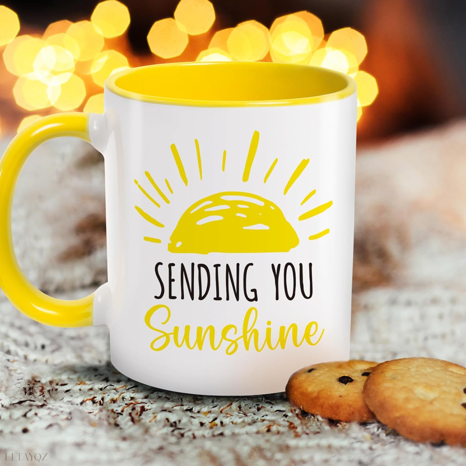 Sending You Sunshine Mug Gift for Women Men, Cute Sunshine Ceramic Coffee Tea Milk Water Mug for Women Friend Sister Mom With Inspirational, After Surgery Recovery, Feel Better, Get Well Soon Gifts32 - Image 3