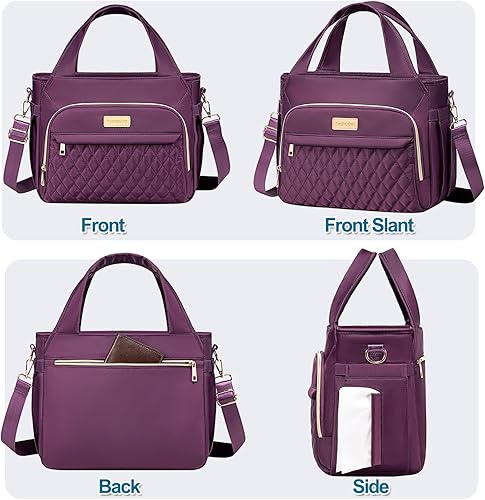 Miniatura 8 de Lonchera para mujer, bolsa de almuerzo aislada para mujeres y hombres, a prueba de fugas, grandes bolsas de almuerzo para mujer, para el trabajo,