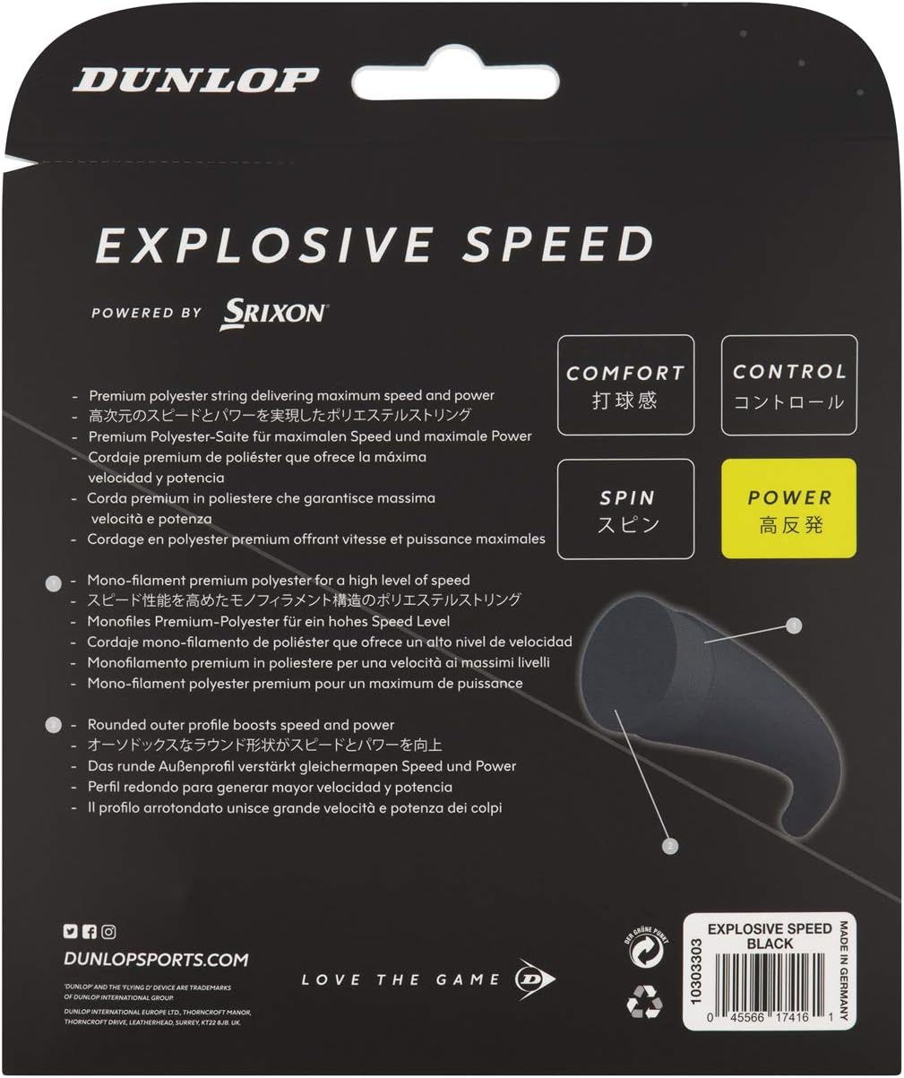 Dunlop Sports Explosive Speed Tennis String