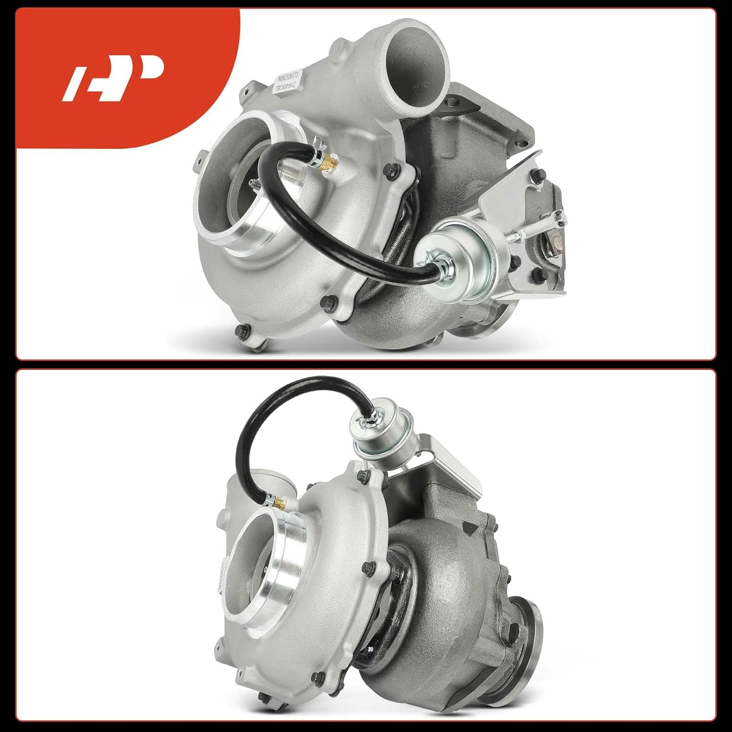 A-Premium GT3776D Complete Turbocharger Turbo Kit with Gasket and Actuator Compatible with - 2002 - International Truck & Transit Bus, with DT466, DT466E, I530E Engine, 8.6L - Replaces 704194-0016