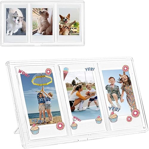 Vista 35 de WOGOZAN Mini marcos de fotos de 3 pulgadas para Fujifilm Instax Mini 12/11/99/90/9/8/7+/EVO Classic Polaroid 2.15 x 3.4 pulgadas, tamaño cartera
