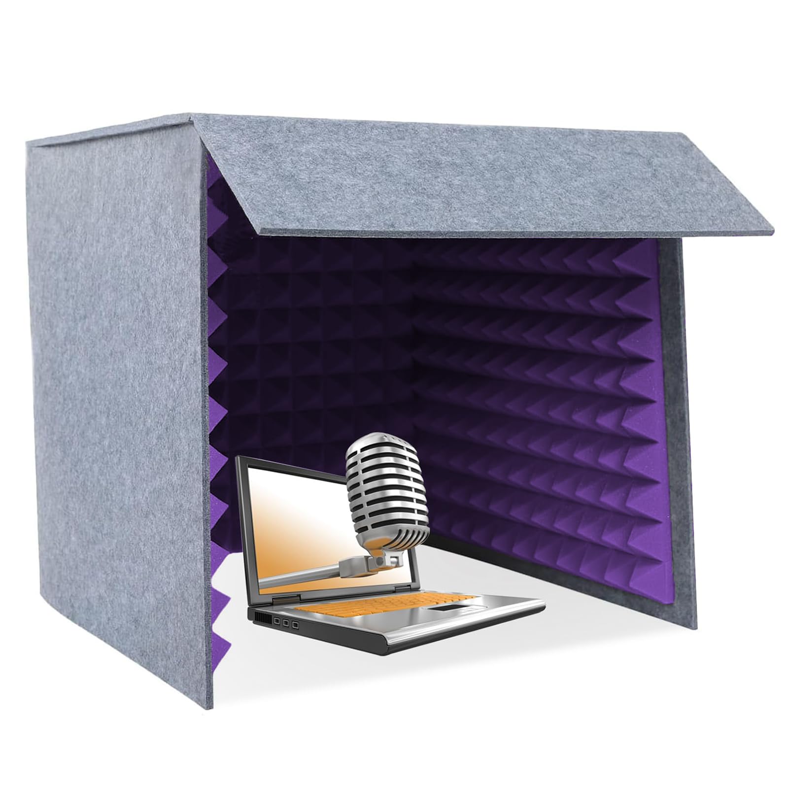 Cabine d'isolation acoustique contre les échos pour un enregistrement net