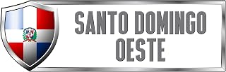 Makoroni - Dominican Republic Santo Domingo OESTE Country Nation Sticker Decal Car Laptop Wall Sticker Decal - 9"x3", #j89