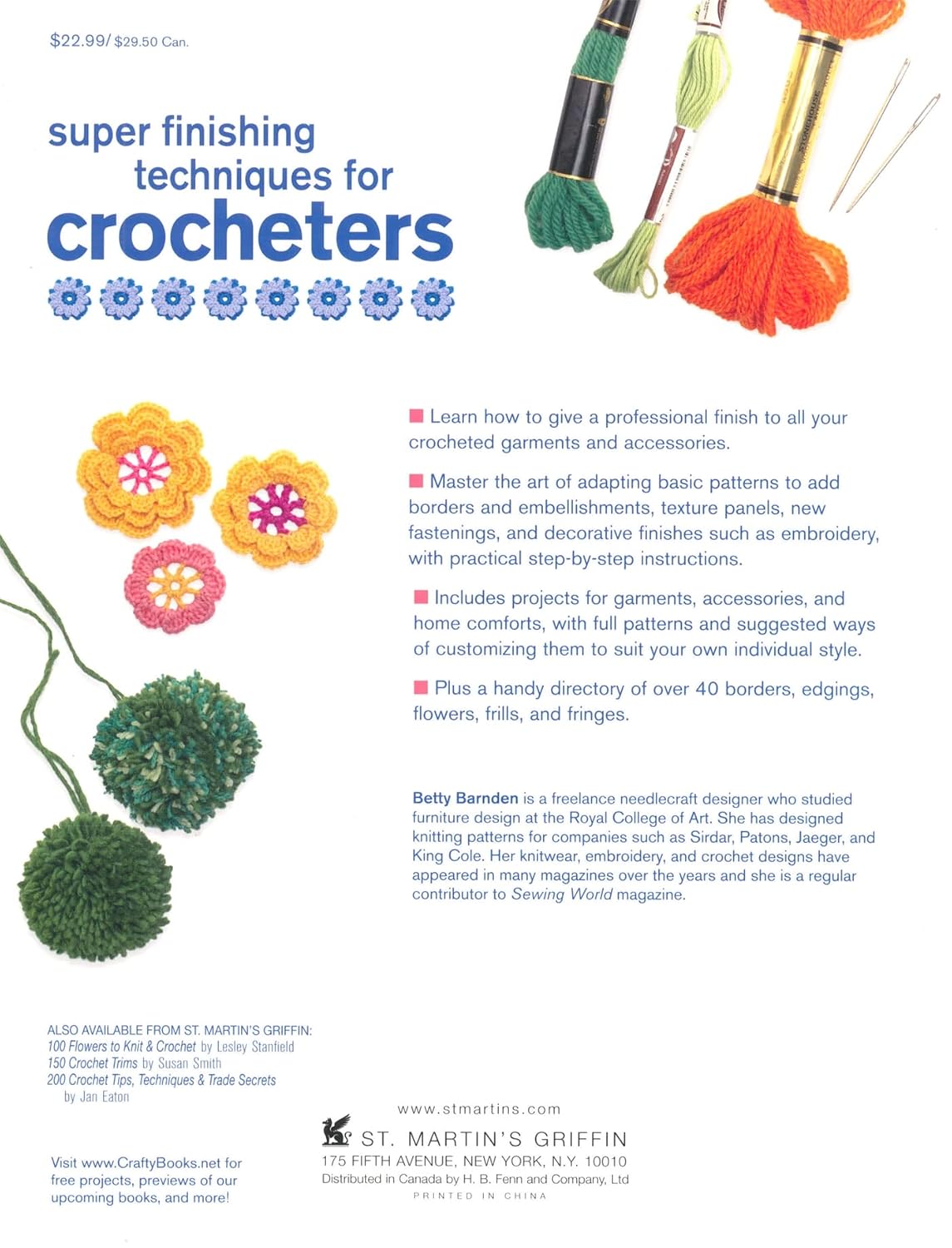 Super Finishing Techniques for Crocheters: Inspiration, Projects, and More for Finishing Crochet Patterns with Style (Knit & Crochet)      Paperback – August 18, 2009