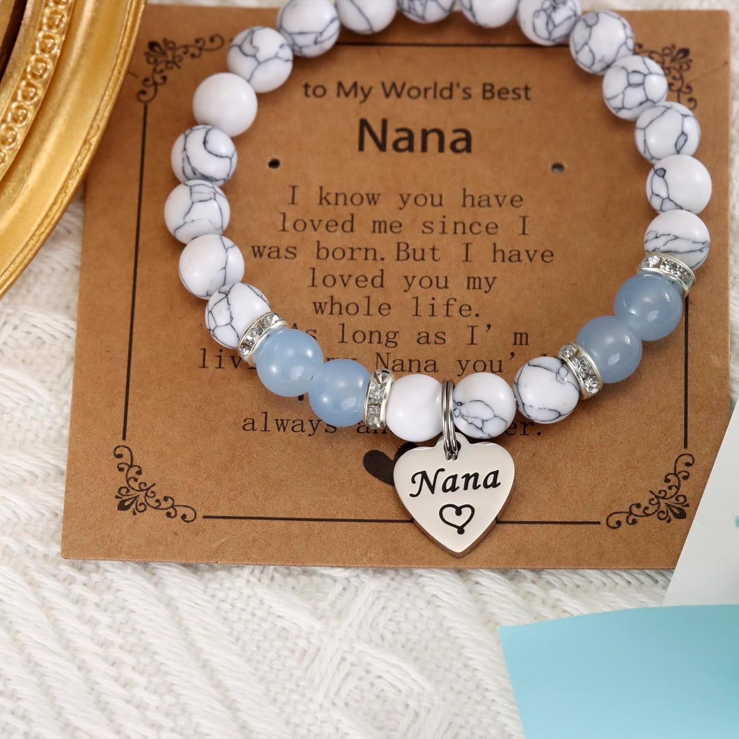 HUTIMY Nana Bracelet Gifts for Grandma Birthday from Grandkids Jewelry Custom Women Nana Gift - Image 5