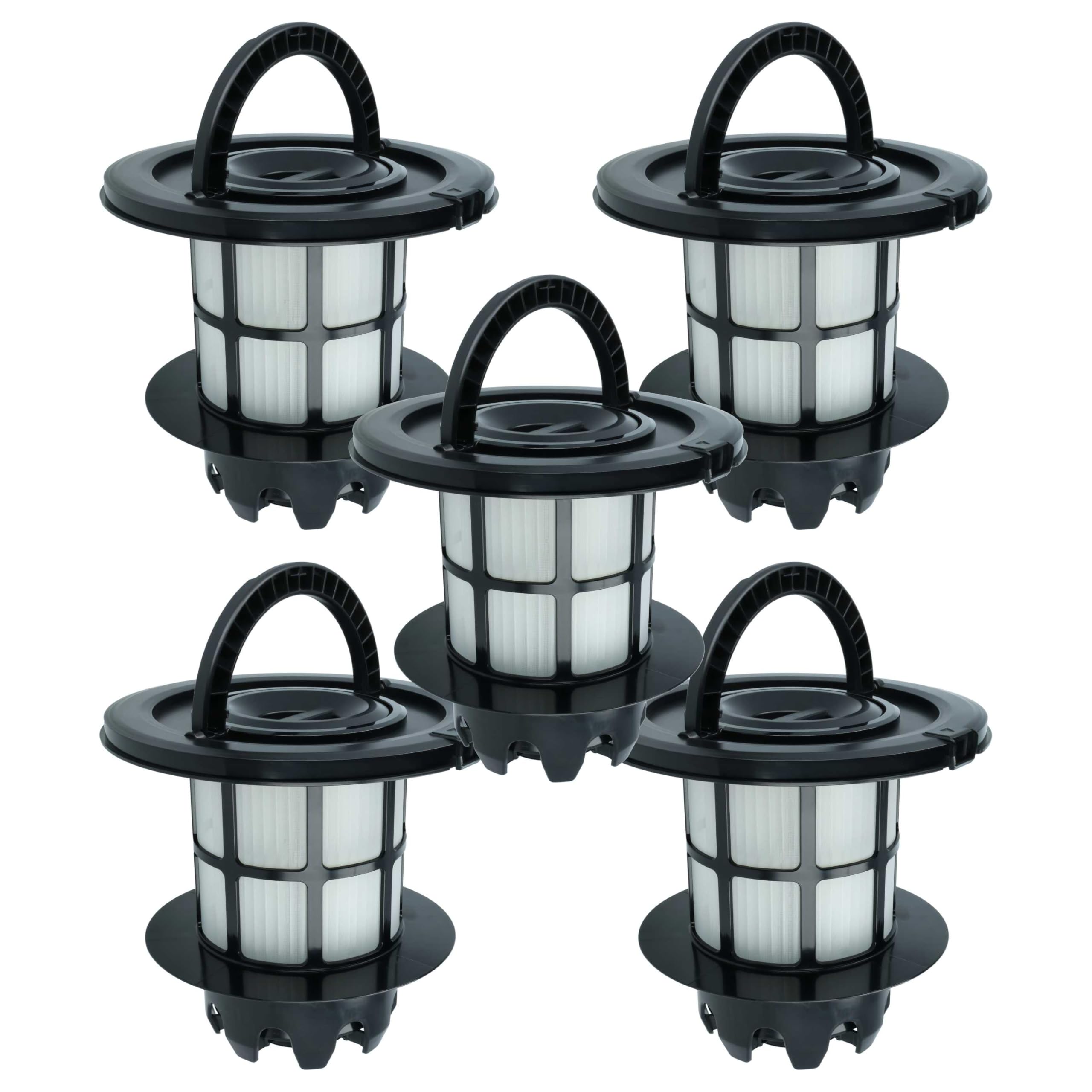 vhbw 5x Filtro compatible con Bosch BGS5KITFR/02, BGS5MKIT/02, BGS5PERF/02, BGS5KSILS/02 aspiradora - Filtro de suciedad, unidad de filtrado