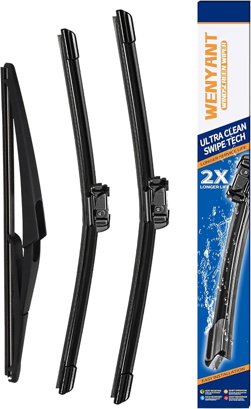 Palhetas do limpador de para-brisa wenyant para Jeep Renegade 2015–2021 22"/20"/11" – Conjunto com 3 unidades