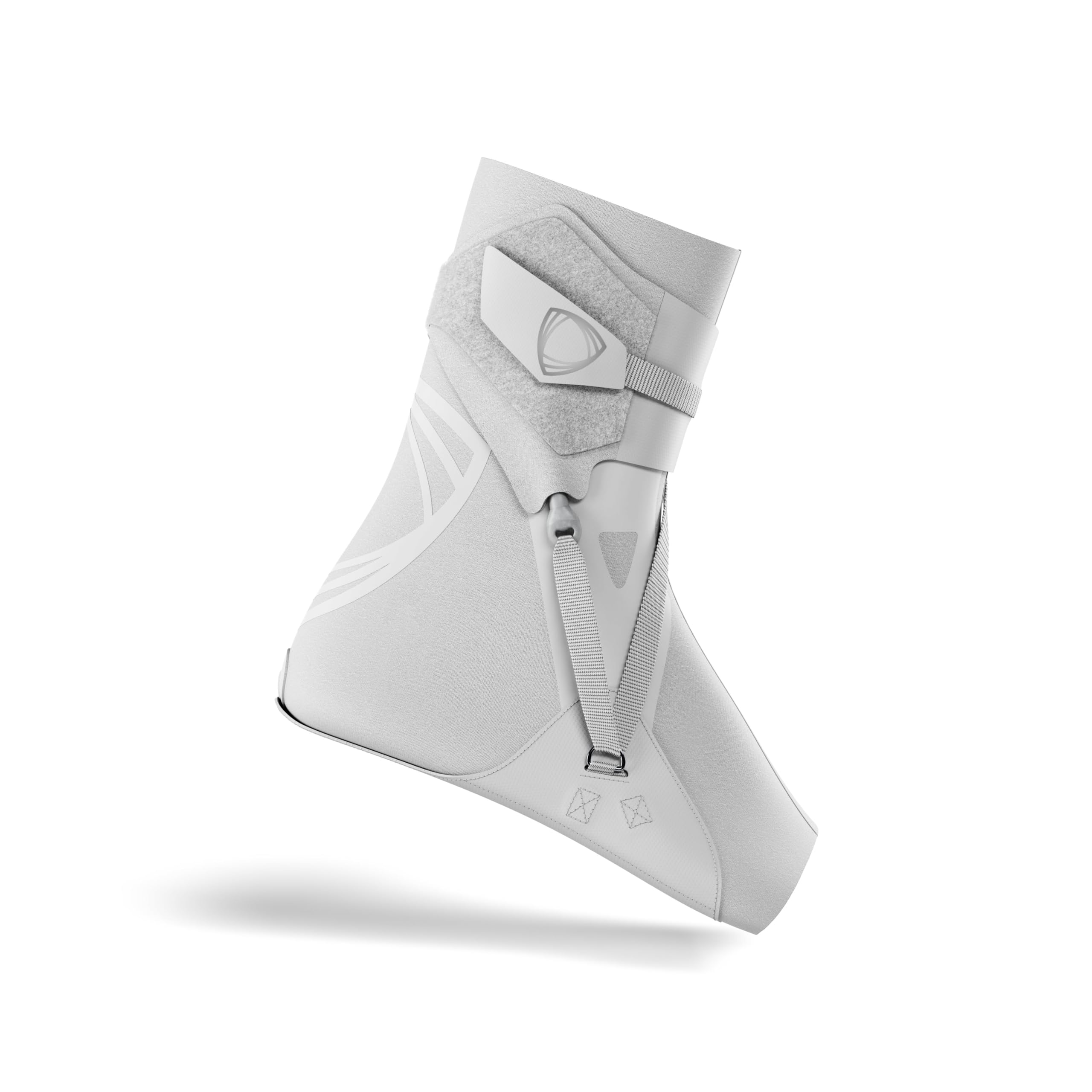BETTERGUARDS Tobillera de doble capa 3.0 para hombres y mujeres, máxima protección contra lesiones de tobillo en baloncesto, fútbol y otros deportes – Blanco (Medium, Derecha)