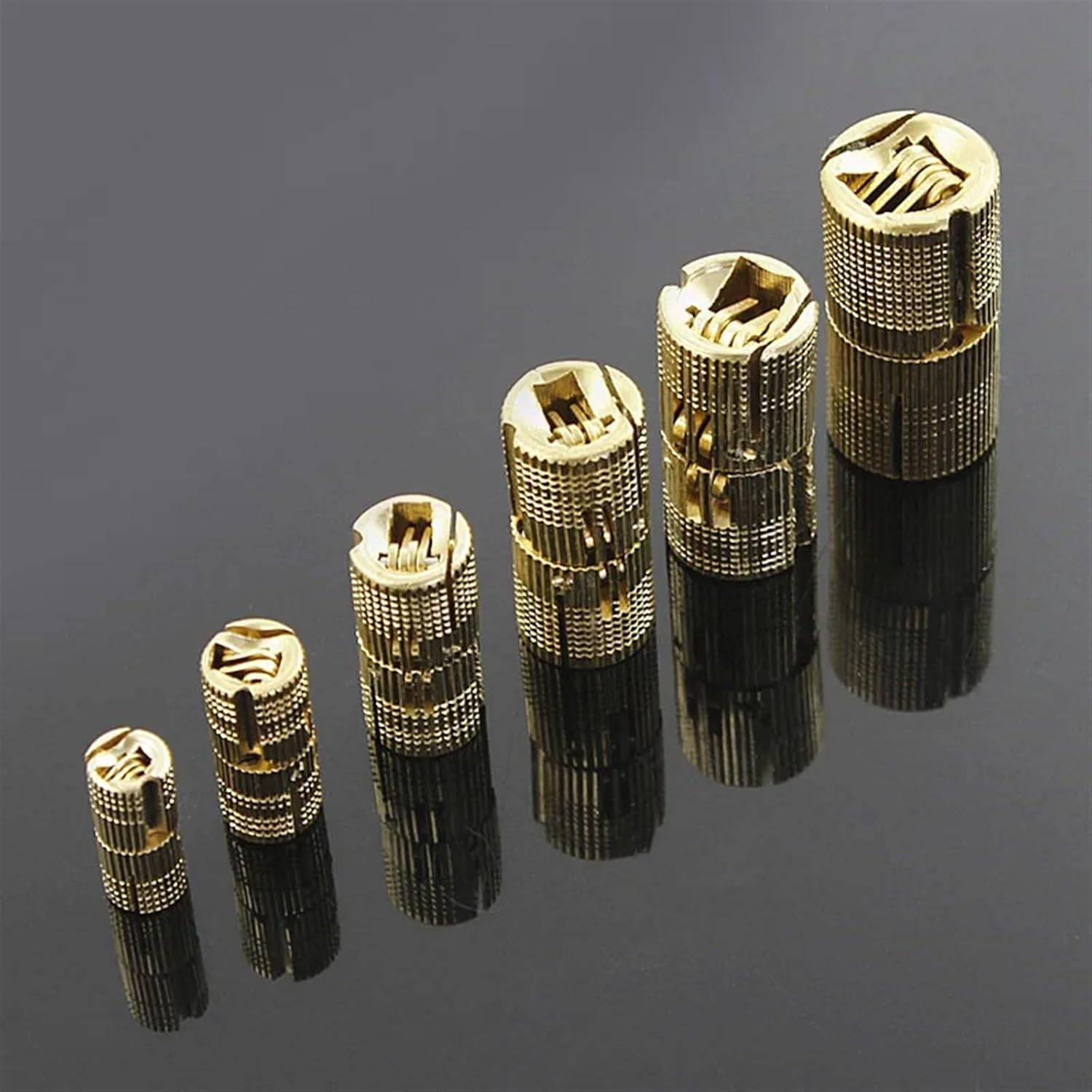 Pure Copper Bucket Dark Hinge Small Bucket Hinge Hidden Bucket Hinge Cabinet Door Furniture Hardware 1Pcs(14mm Diameter)