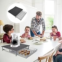 Vista 7 de Hemoton Cajón para cápsulas de café, compatible con K-Cups, 36 soportes, no enrollable, compacto debajo de la cafetera, cajón deslizante