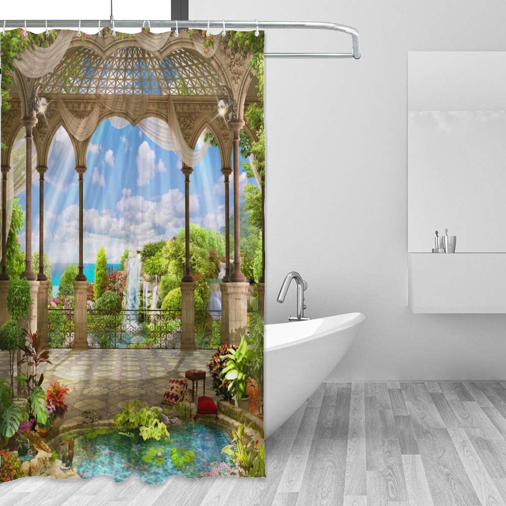 Rideau de douche imperméable de qualité supérieure motif 3 chic