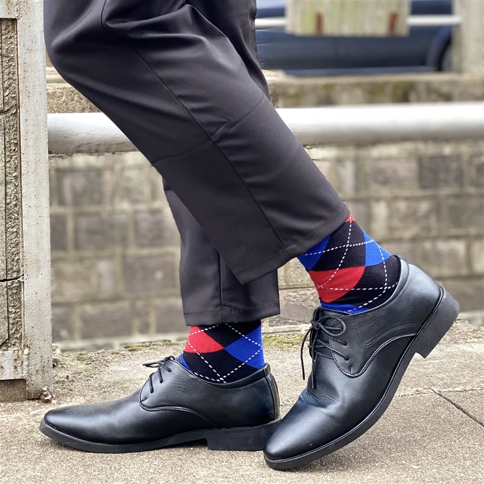 Calzini da Uomo Calze in Cotone Morbido e Traspirante Business Casual Happy Classic Gentleman Abbigliamento Plus Size Calzini da Ciclismo Calzini da Ciclismo