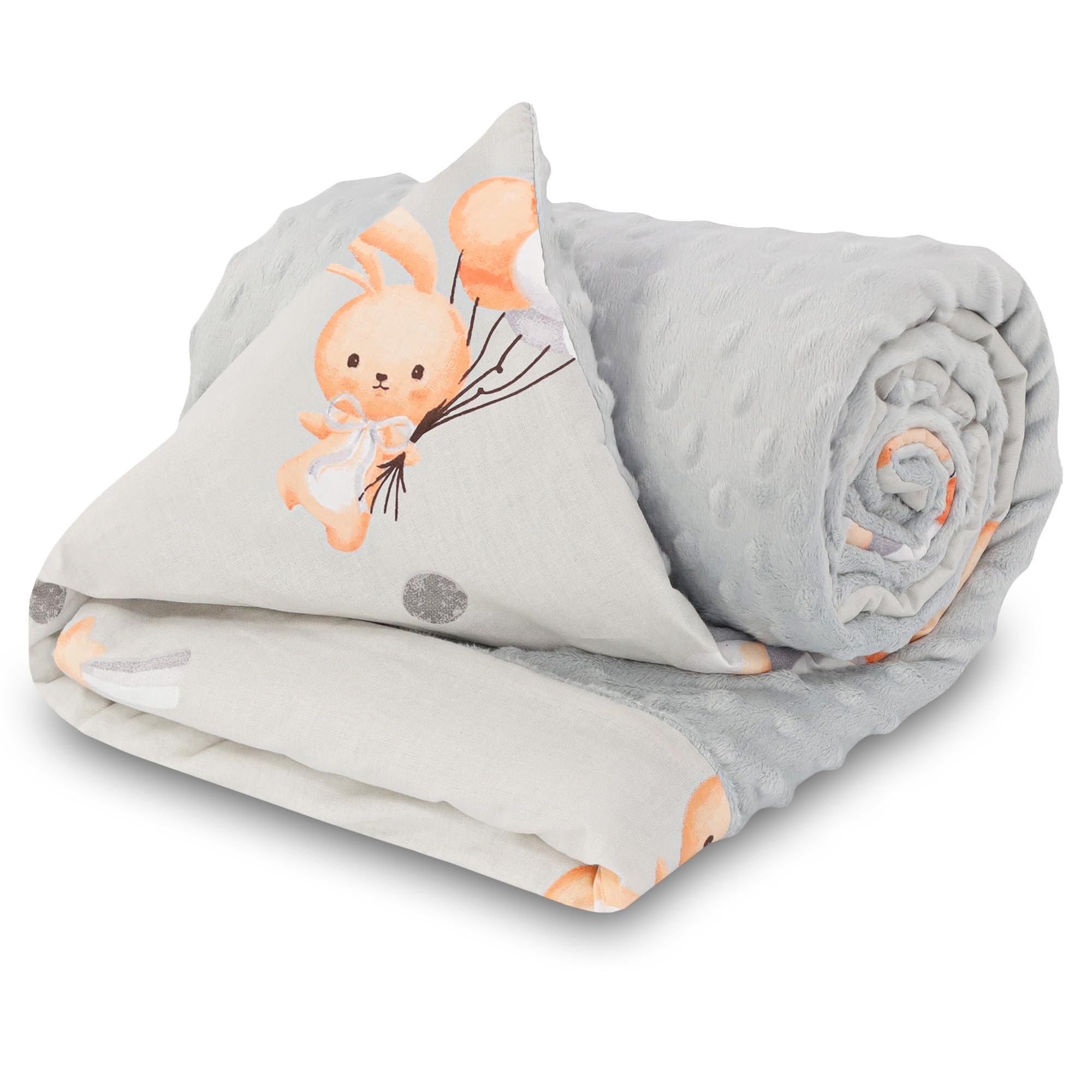 Baby blanket cuddle blanket Summer plush fabric 75x100 cm - children's stroller blankets and starter set for newborns and childrens