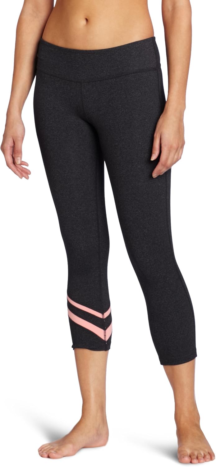 Beyond Yoga Women's Heather Grey Cross Curve Leggings