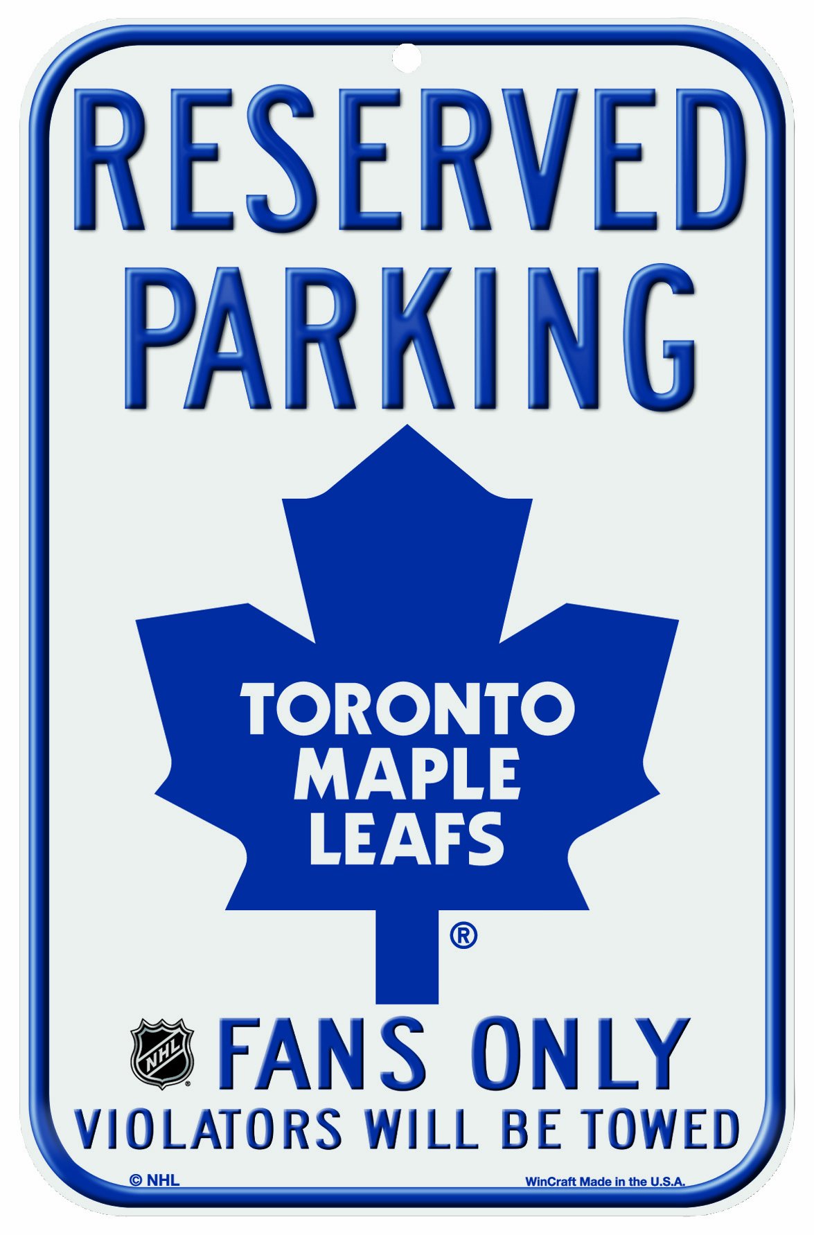 NHL Toronto Maple Leafs 11-by-17 Inch Sign