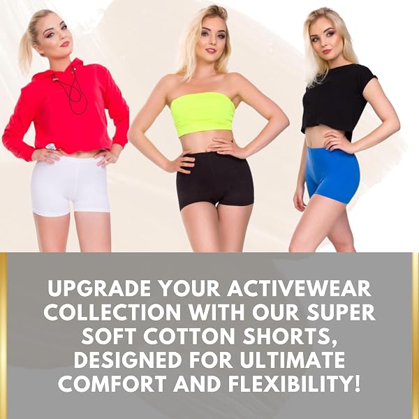 FUTURO FASHION® - Short Moulant de Yoga - Coton très Doux/Extensible - Tailles 36 à 50 - PSL5 - 5