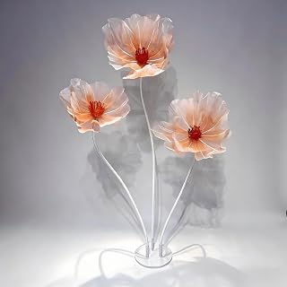 Giant Flowers for Decoration - 5.58 Ft Adjustable Waterproof 3D Silk Faux Large Flowers Decor for Birthday Party Garden Office Home Wedding Hotel Shop Window Display (Cranberry-A)