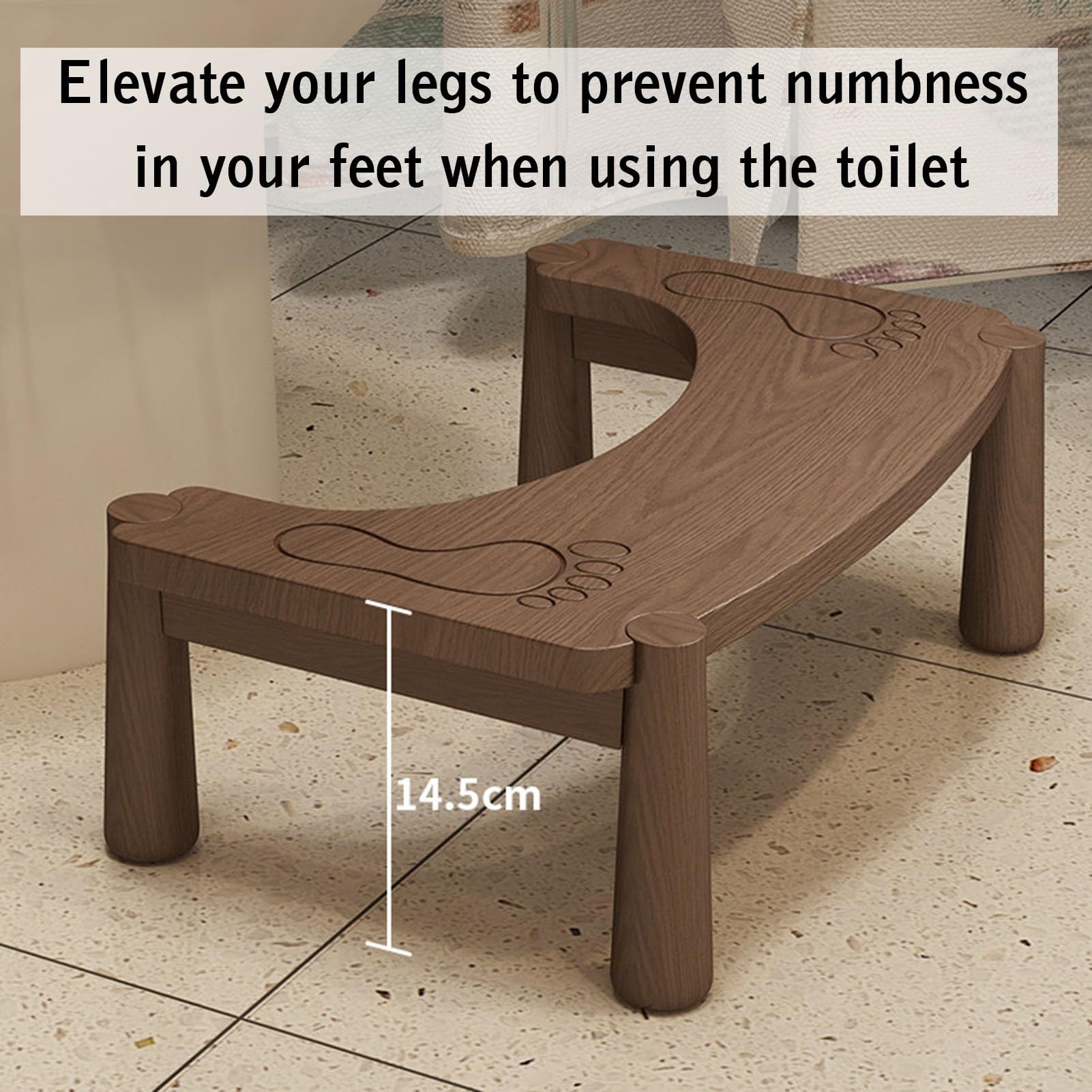 Marchepied en bois, tabouret de toilette for adulte, for salle de bain