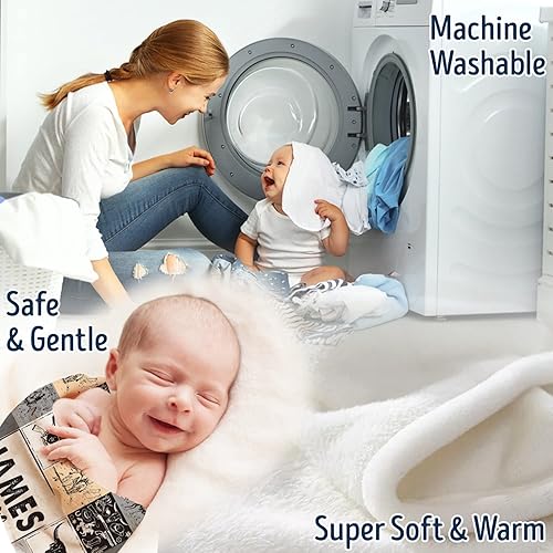 Miniatura 122 de Manta de bebé occidental, mantas de bebé personalizadas para niños, manta de vaquero para niños y niñas, manta de felpa personalizada con nombre