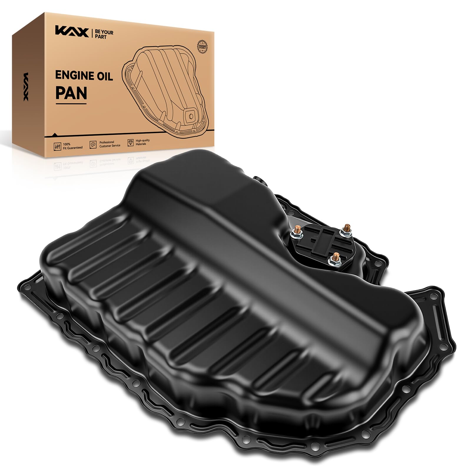 KAX 264-713 Engine Oil Pan, Replacement for Audi A3 Quattro, A3, Q3 Quattro, Q3, S3, TT Quattro, TT, Seat Altea XL, Seat Leon, Arteon, Beetle