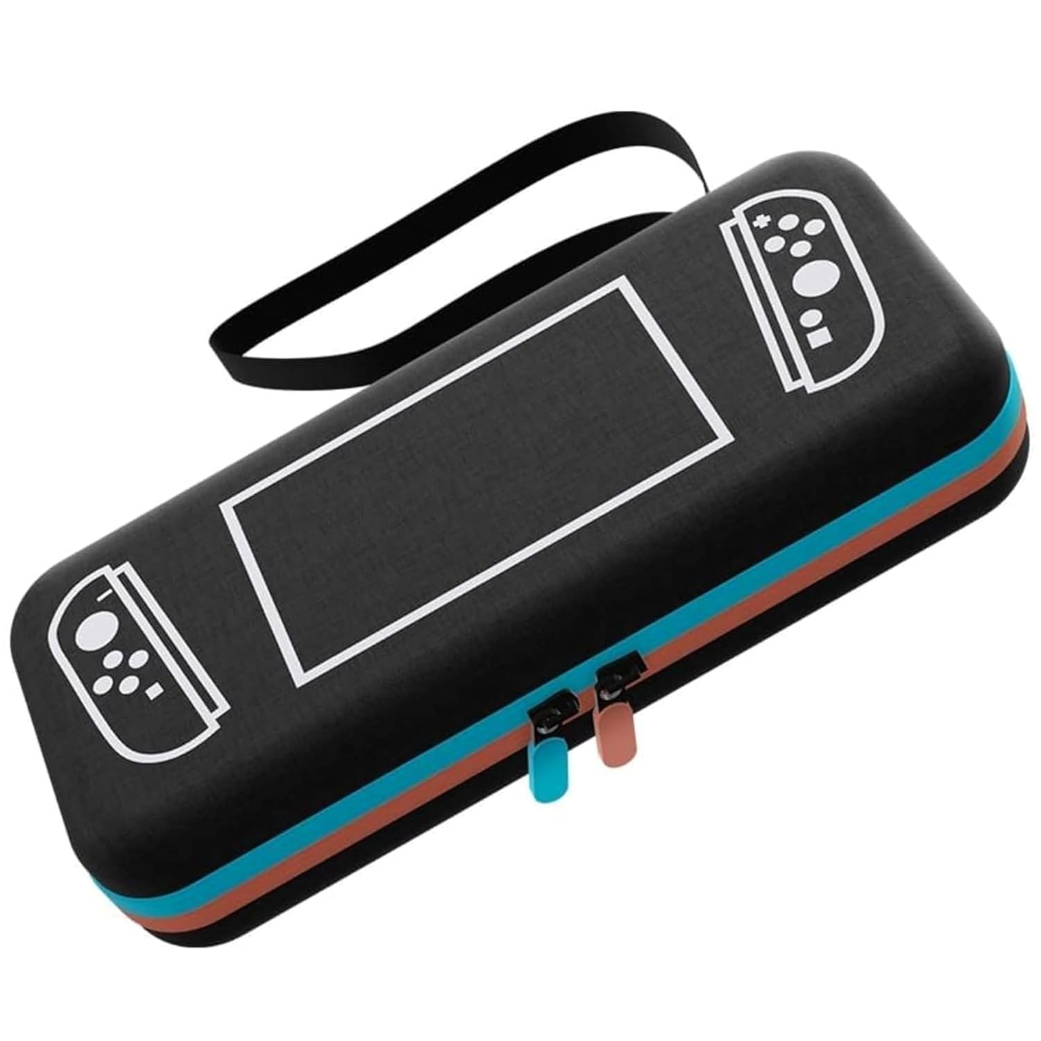 Ekoomar Carrying Case for Nintendo Switch 2 - Official Travel Pouch 2025 with 10 Game Slots - Mini Version Hard Shell Bag for Switch 2 - Protective Carry Handbag Pouch -Switch Accessories Case - Black