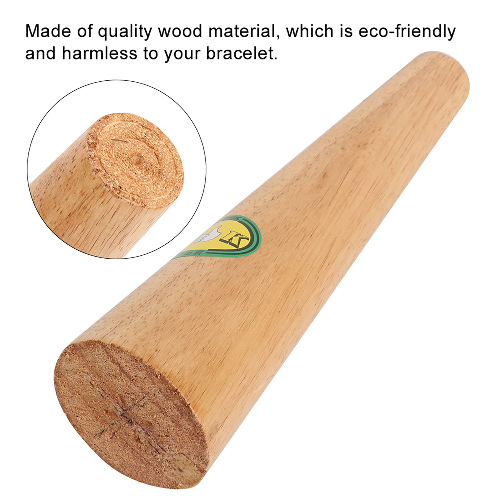Mandrino per bracciale in legno, per regolare e riparare bracciali deformati, adatto per metalli morbidi e non ferrosi, lungo)