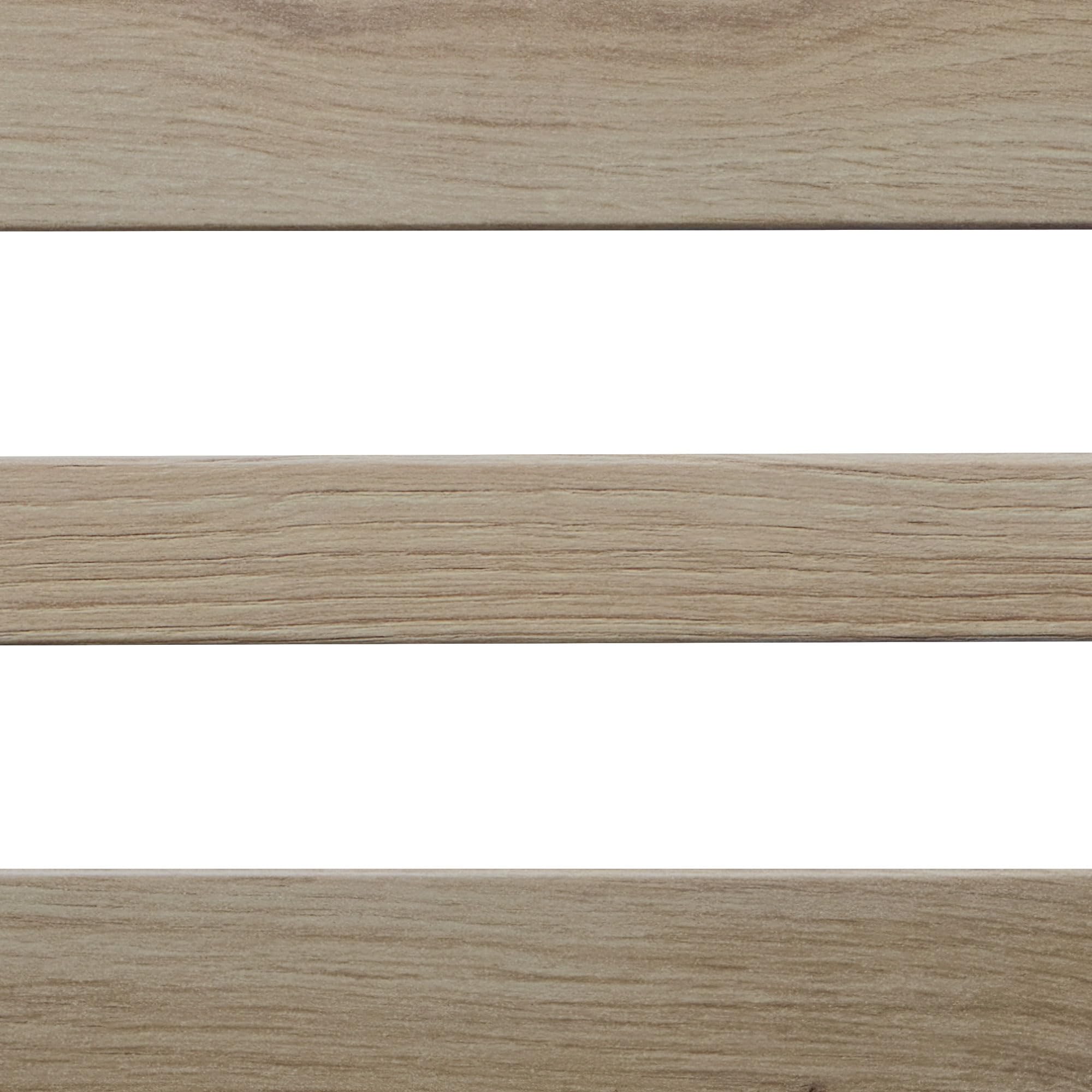 DHOME Testiera in Legno Riciclato MDF Orizzontale Larga per Letto con Pallet Ferramenta Inclusa (160x46 Orizzontale Larga, Rovere)