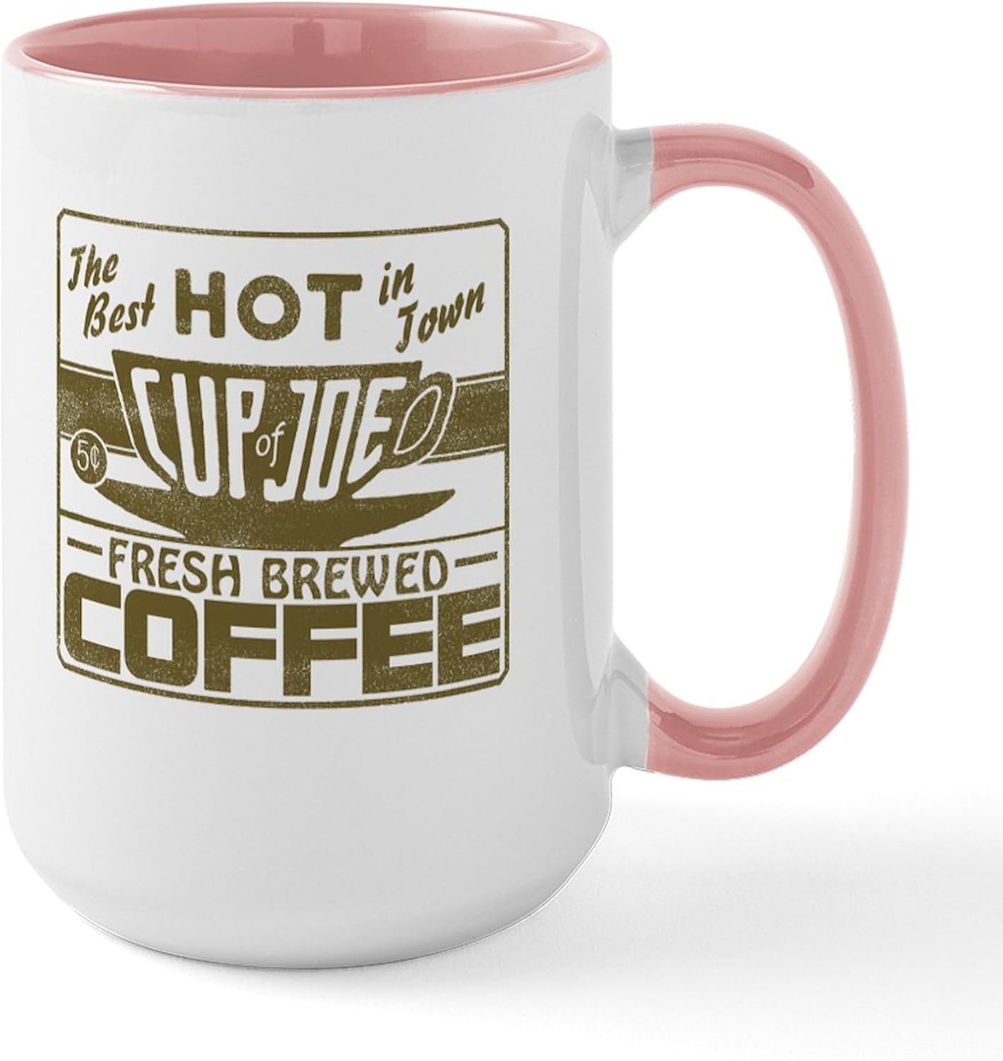 CafePress Hot Cup Of Joe Coffee Mugs 15 oz (444 ml) Ceramic Coffee Mug
