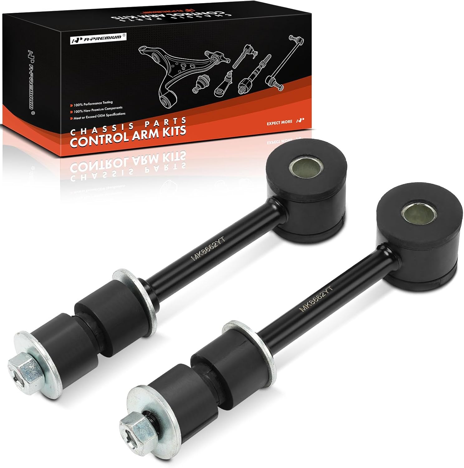 A-Premium 2 x Front Sway Bar Links Stabilizer Bar Links, Compatible with Ford F-150 1993-1995, F-250 1980-1996, F-350 1980-1997