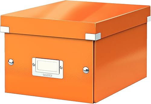 Vista 91 de Leitz Caja de almacenamiento A5, rango de clic y tienda 60430001 - Caja de almacenamiento pequeña, blanca A5 Azul (Ice Blue)