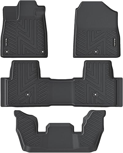 Miniatura 2 de Alfombrillas para Honda Pilot 2023, 2024, 2025, 2026, protección para todo tipo de clima, forros de goma TPE para Honda Pilot 2023-2026, accesorios