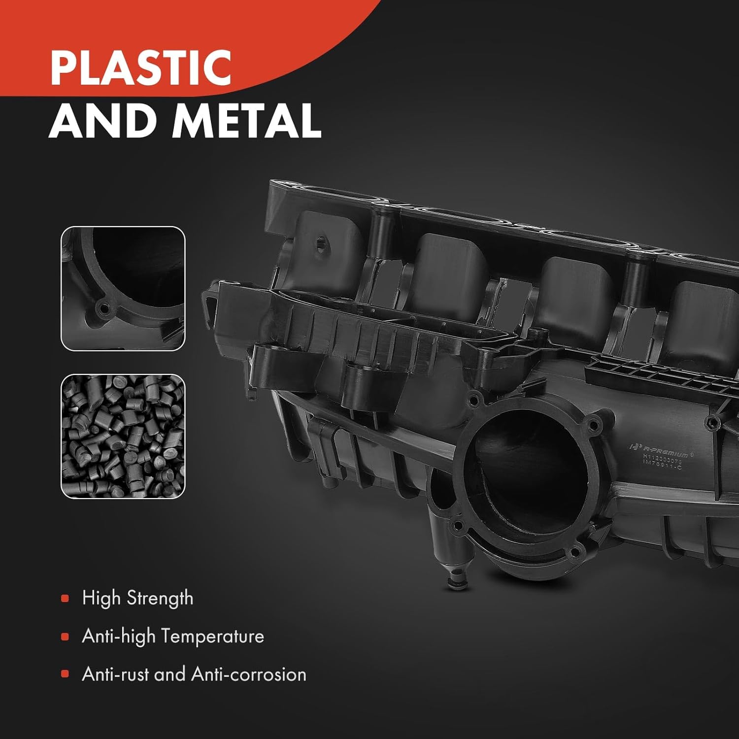 A-Premium Engine Intake Manifold Assembly W/Gasket [DOHC, 6Cyl 3.0L, N55] Compatible with BMW [3,4,5,6,7Series] 135i, 335i, 435i, 535i, 640i xDrive, 740i & M2, M3, X1, X3, X4, X5, X6 & More