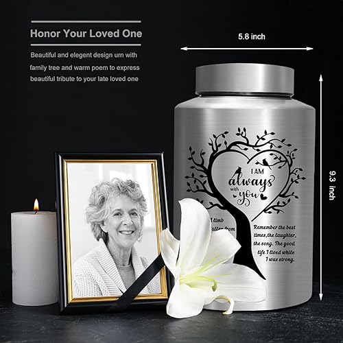 Miniatura 2 de Cremation Urns for Human Ashes Adult - Woman Men Large up to 220 lbs Decorative Memorial Funeral Burial Urn for Ashes Male Female Dad Mom
