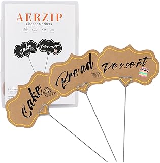 Cheese Markers for Charcuterie Board Appetizer Signs for Party Toothpick Flags Buffet Labels Food Tags Blank with Heart-Shaped Steel Picks for Birthday Wedding Decor (Brown 40PCS)