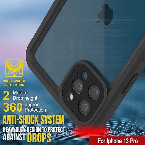 Miniatura 6 de Punkcase Funda impermeable para iPhone 13 Pro Serie Extrema Ajuste delgado Certificado IP68 A prueba de golpes a prueba de nieve Cubierta de