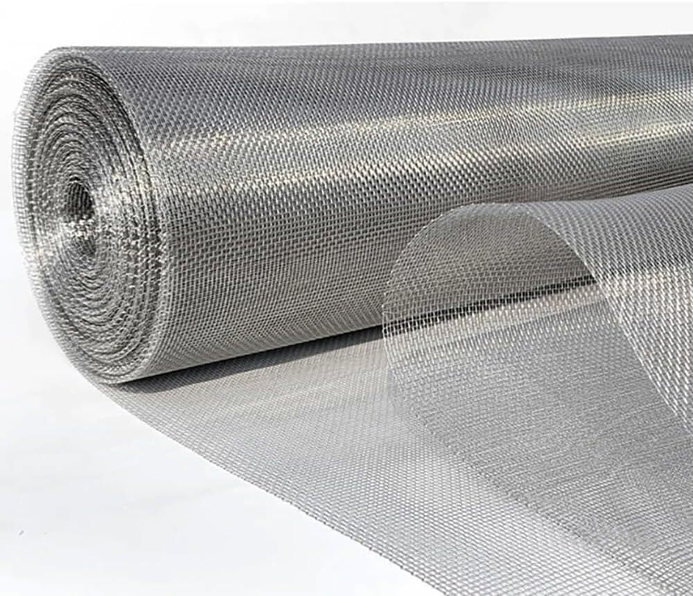 Malla de alambre de acero inoxidable 304, malla 200, 100 cm x 200 cm, lámina de filtro de metal duradera para una filtración fiable, herramienta de tamizado y cribado