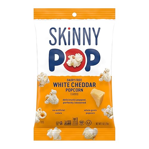 Miniatura 13 de SkinnyPop - Palomitas de maíz, saludables, sin gluten, 30 paquetes de bolsas de tamaño delgado individual tipo bocadillo de 0.65 onzas cada una