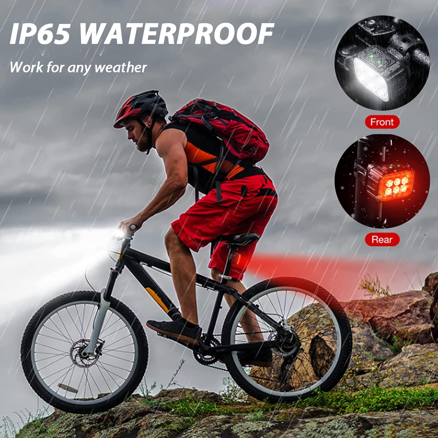 Bike anteriori Light, fari a LED Bicycles, Lampada di bici super