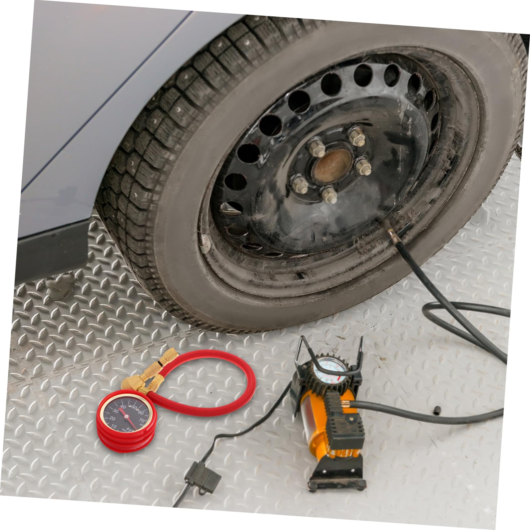 Ciieeo Manometro Per Pneumatici Per Auto Quadrante Precisione Strumento Misurazione Della Pressione Meccanico Accessorio Per Auto