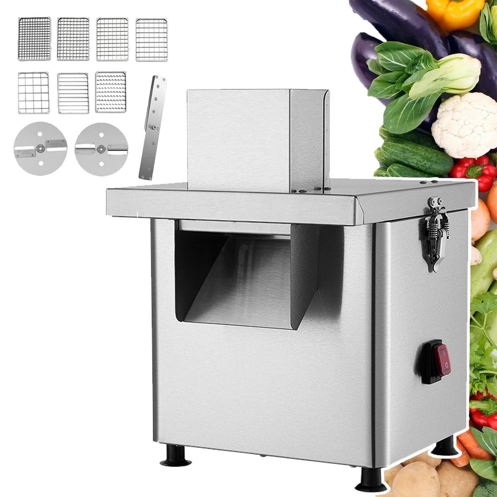 Tagliaverdure e Frutta Elettrico 9-in-1 per Uso Domestico 110V