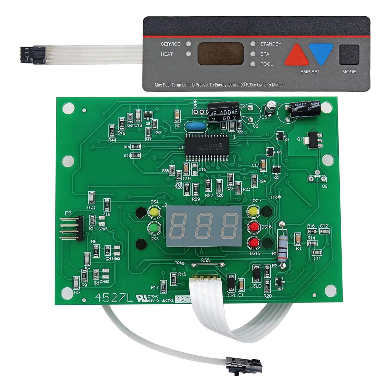 Chauffage de piscine en panne solution clavier rechange