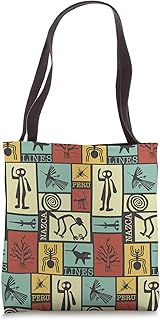Nazca Lines - Peru Geoglyph Monkey Astronaut Spider Retro Tote Bag