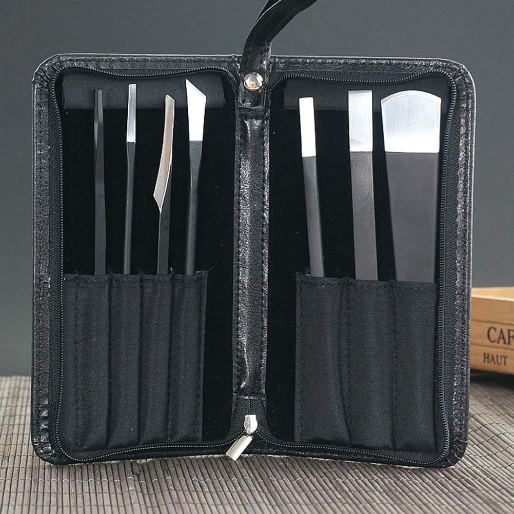 Lurrose 7pezzi Strumenti Professionali Per Pedicure Cura Delle Unghie Dei Piedi Rimozione Di Cuticole Morte e Secche Manicure Per Donne e Uomini