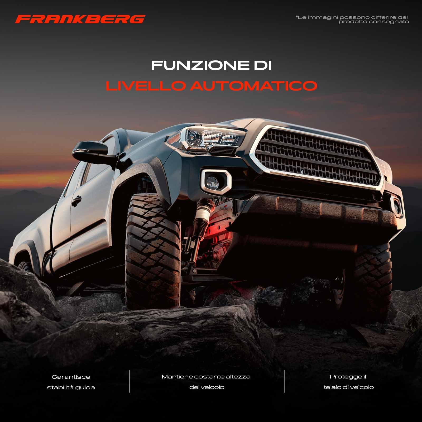 Frankberg 1 ammortizzatore ad aria con ADS anteriore compatibile con X164 GL320 GL350 GL500 W164 ML280 ML320 ML450 3.0L-6.2L 2005-2012