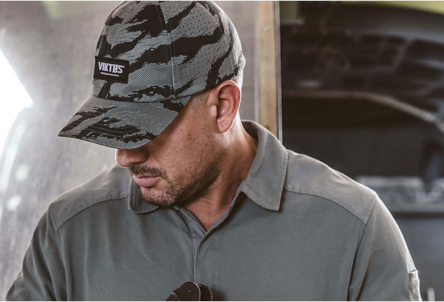 VIKTOS Men's Superperf TS Tactical Hat - Moisture-Wicking Adjustable Casual Pre-Curved Mid-Profile Baseball Cap