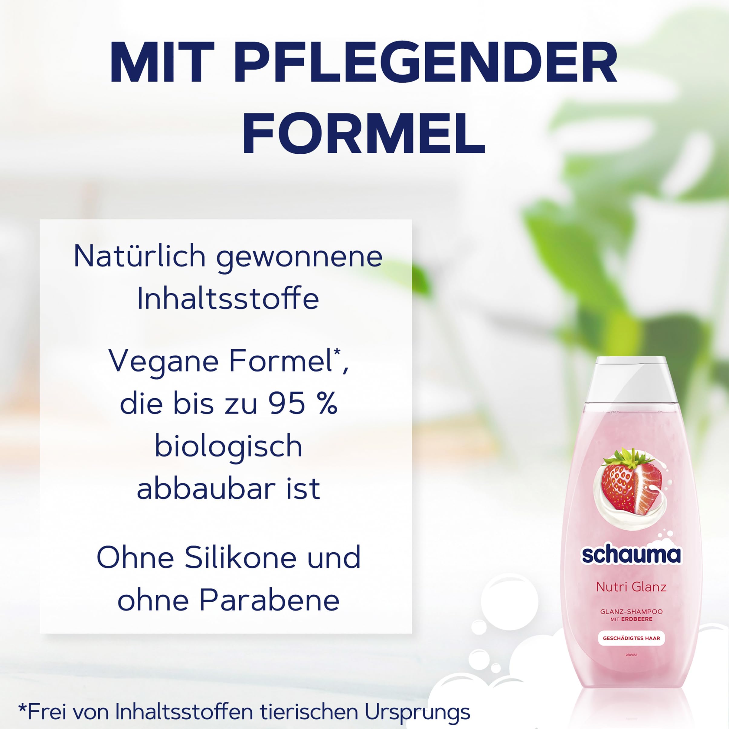 Schauma Schwarzkopf Nutri Shine Repair Shampoo (5 x 400 ml), Hair Shampoo Repairs and Restores Damaged Hair Intensively - Image 2