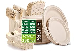 Jeopace Recyclable Heavy Duty Plates for ECO-Friendly Parties