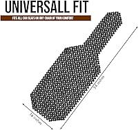 Vista 4 de Zone Tech Cojín para asiento de cuentas de madera (Negro)